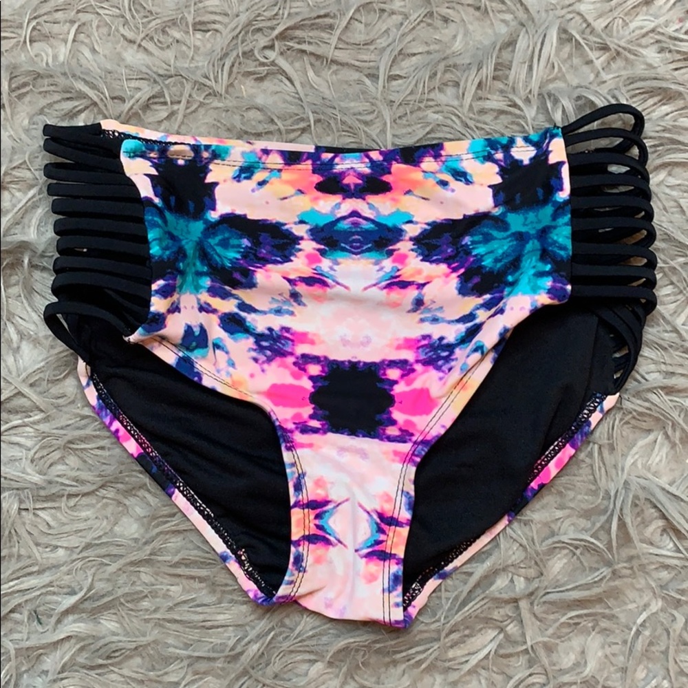 Women’s high waisted colorful swim bottoms